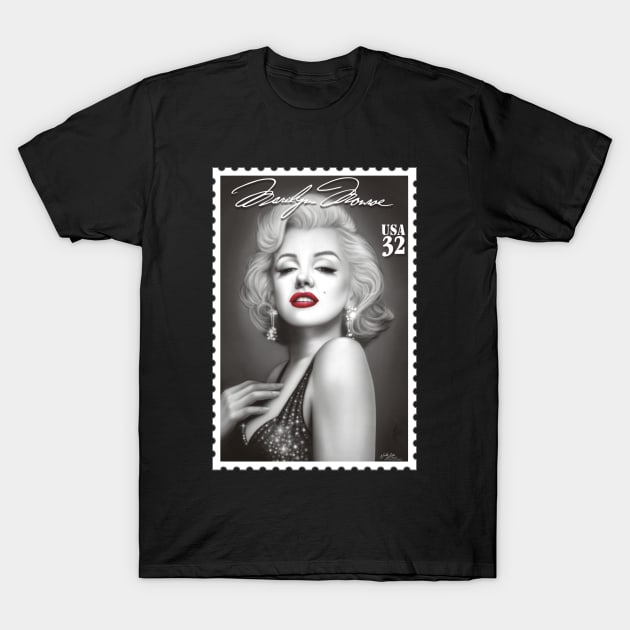 Marilyn Monroe Orginal airbrush portrait T-Shirt by NicksPics